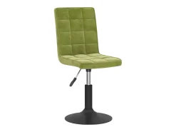 Sillas de comedor giratorias 4 unidades de terciopelo verde claro