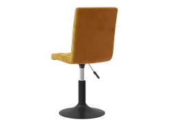 Sillas de comedor giratorias 4 unidades terciopelo marrón