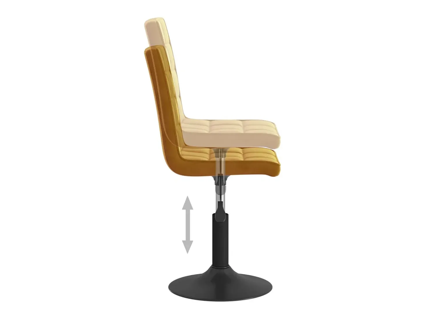 Sillas de comedor giratorias 4 unidades terciopelo marrón