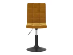 Sillas de comedor giratorias 4 unidades terciopelo marrón