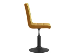 Sillas de comedor giratorias 4 unidades terciopelo marrón