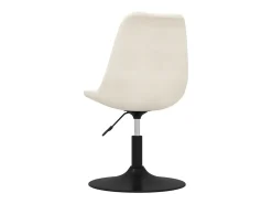 Sillas de comedor giratorias 4 unidades terciopelo color crema