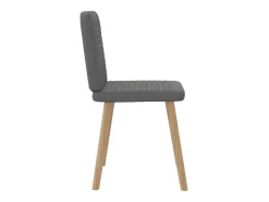 Sillas de comedor giratorias 4 unidades tela gris oscuro