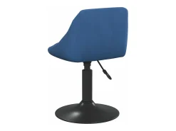 Sillas de comedor giratorias 4 unidades terciopelo azul