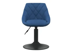 Sillas de comedor giratorias 4 unidades terciopelo azul