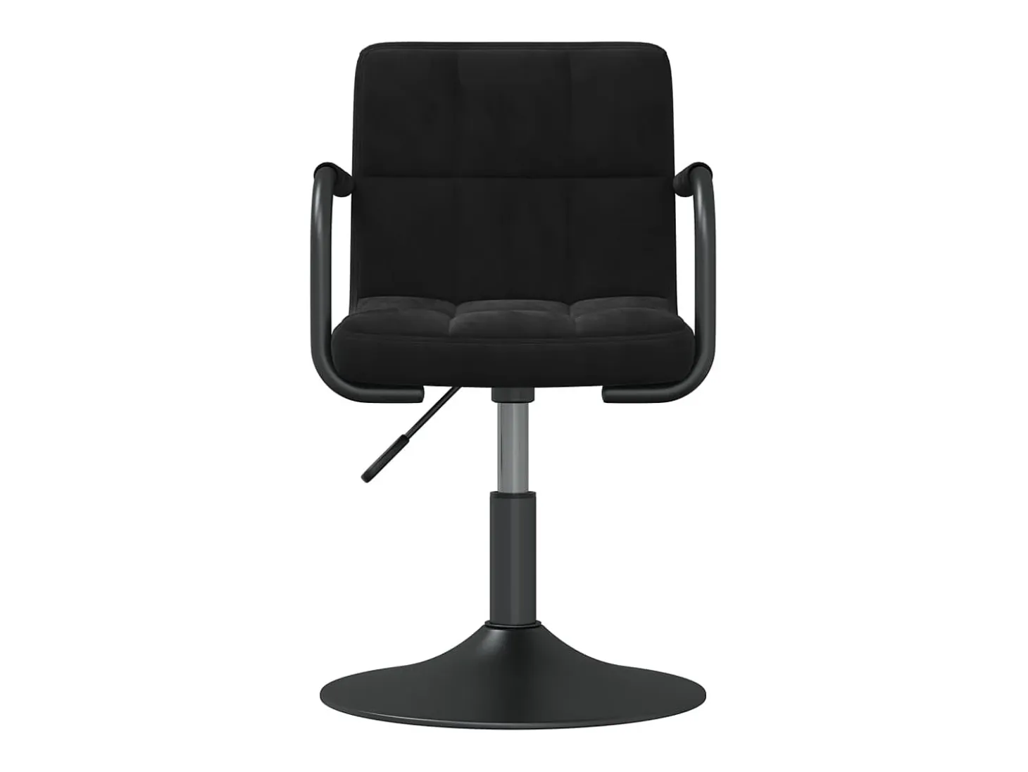 Sillas de comedor giratorias 2 unidades terciopelo negro