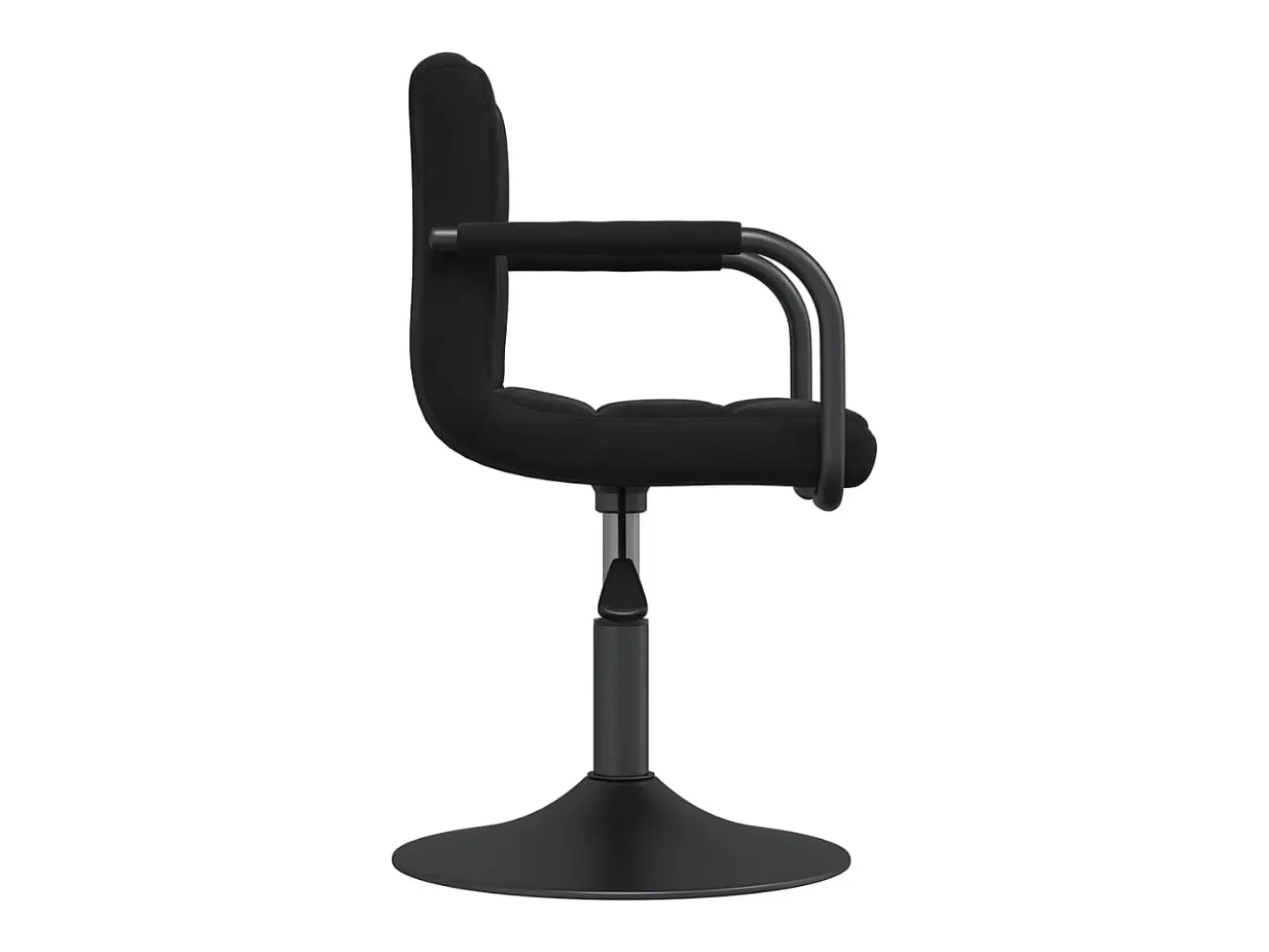 Sillas de comedor giratorias 2 unidades terciopelo negro