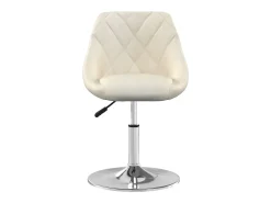 Sillas de comedor giratorias 4 unidades terciopelo color crema