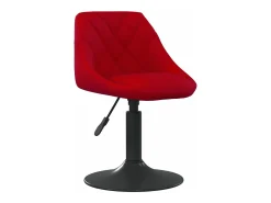 Sillas de comedor giratorias 6 unidades terciopelo rojo vino tinto