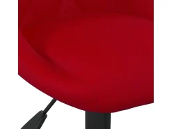 Sillas de comedor giratorias 6 unidades terciopelo rojo vino tinto