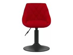 Sillas de comedor giratorias 6 unidades terciopelo rojo vino tinto