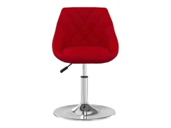 Sillas de comedor giratorias 4 unidades terciopelo rojo tinto