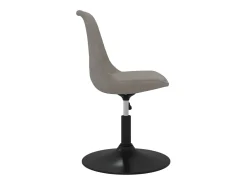 Sillas de comedor giratorias 4 unidades terciopelo gris claro