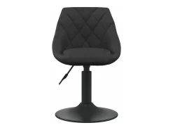 Sillas de comedor giratorias 2 unidades terciopelo negro