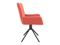 Sillas de comedor giratorias 2 unidades terciopelo rosa