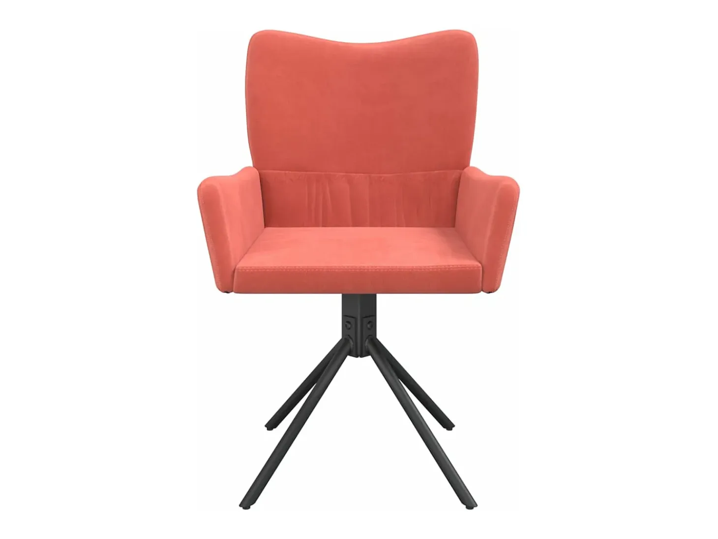 Sillas de comedor giratorias 2 unidades terciopelo rosa