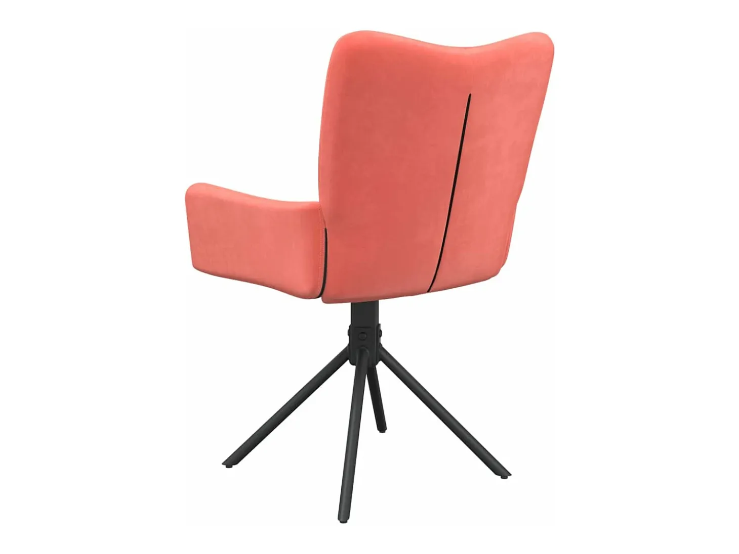Sillas de comedor giratorias 2 unidades terciopelo rosa