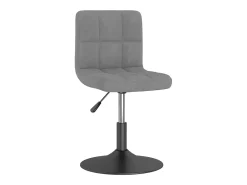 Sillas de comedor giratorias 4 unidades terciopelo gris oscuro