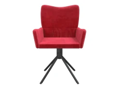 Sillas de comedor giratorias 2 unidades terciopelo rojo tinto