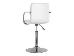 Sillas de comedor giratorias 6 unidades cuero sintético blanco