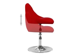 Sillas de comedor giratorias 6 unidades terciopelo rojo tinto