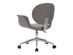 Sillas de comedor giratorias 2 unidades tela gris