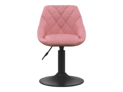 Sillas de comedor giratorias 2 unidades terciopelo rosa