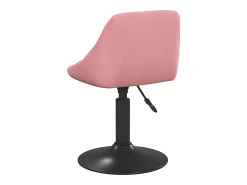 Sillas de comedor giratorias 2 unidades terciopelo rosa
