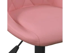 Sillas de comedor giratorias 2 unidades terciopelo rosa