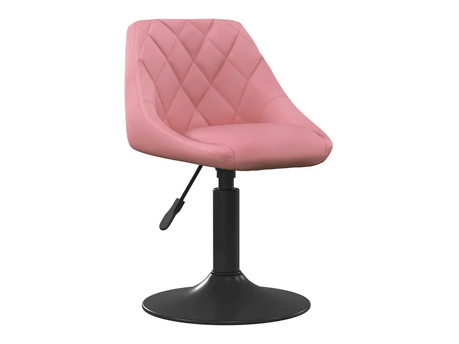 Sillas de comedor giratorias 2 unidades terciopelo rosa