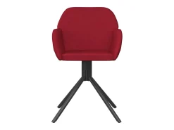 Sillas de comedor giratorias 2 unidades terciopelo rojo tinto