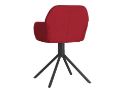 Sillas de comedor giratorias 2 unidades terciopelo rojo tinto