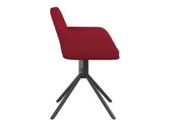 Sillas de comedor giratorias 2 unidades terciopelo rojo tinto