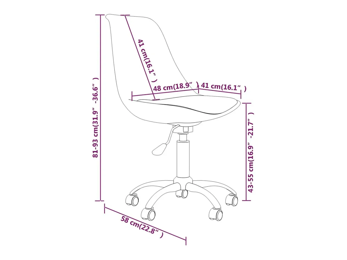 Sillas de comedor giratorias 4 unidades tela crema