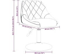 Sillas de comedor giratorias 4 uds terciopelo amarillo mostaza