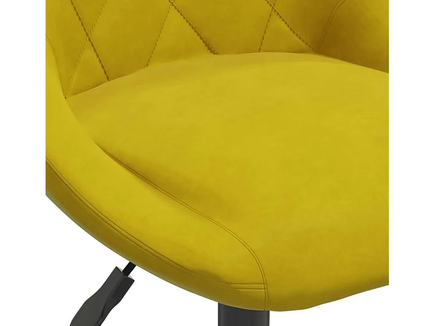 Sillas de comedor giratorias 4 uds terciopelo amarillo mostaza