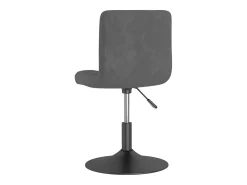 Sillas de comedor giratorias 6 unidades terciopelo gris oscuro