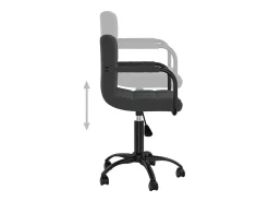Sillas de comedor giratorias 4 unidades terciopelo negro