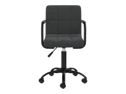 Sillas de comedor giratorias 4 unidades terciopelo negro