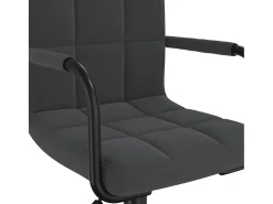Sillas de comedor giratorias 4 unidades terciopelo negro
