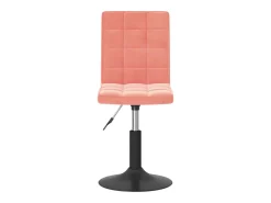 Sillas de comedor giratorias 6 unidades de terciopelo rosa