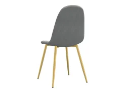 Sillas de comedor giratorias 6 uds terciopelo gris claro