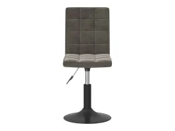 Sillas de comedor giratorias 2 unidades terciopelo gris oscuro