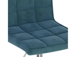 Sillas de comedor giratorias 4 unidades terciopelo azul
