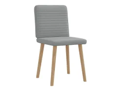 Sillas de comedor giratorias 2 unidades tela gris claro