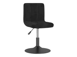 Sillas de comedor giratorias 2 unidades terciopelo negro