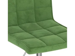 Sillas de comedor giratorias 4 unidades terciopelo verde oscuro