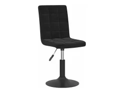 Sillas de comedor giratorias 4 unidades terciopelo negro