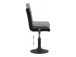 Sillas de comedor giratorias 4 unidades terciopelo negro