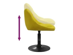 Sillas de comedor giratorias 6 uds terciopelo amarillo mostaza